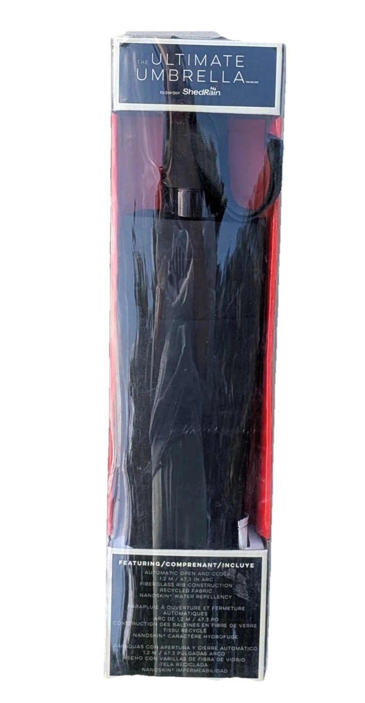 Brand New Shedrain Ultimate Auto Open Auto Close Umbrella