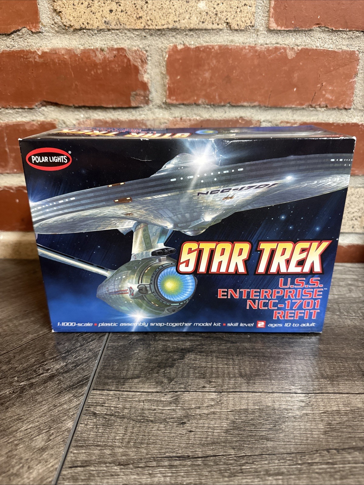 Polar Lights Star Trek 1/1000 Enterprise NCC-1701 Refit Decals Model OPEN BOX