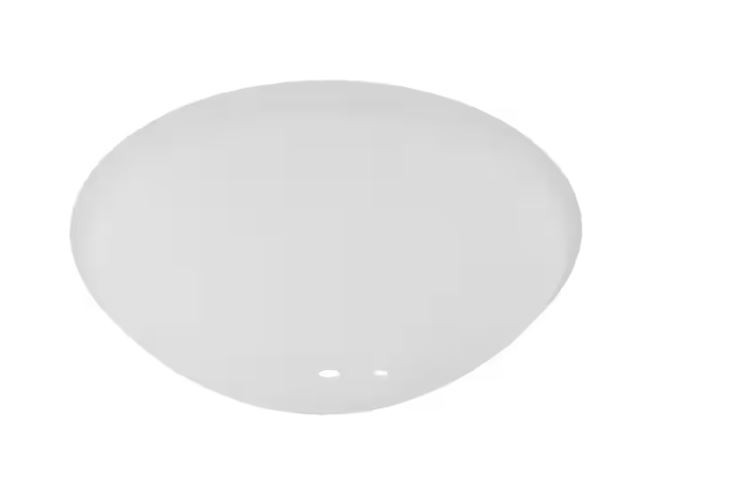 Hampton Bay Springview 52 in. Ceiling Fan Replacement Frosted White Glass Bowl