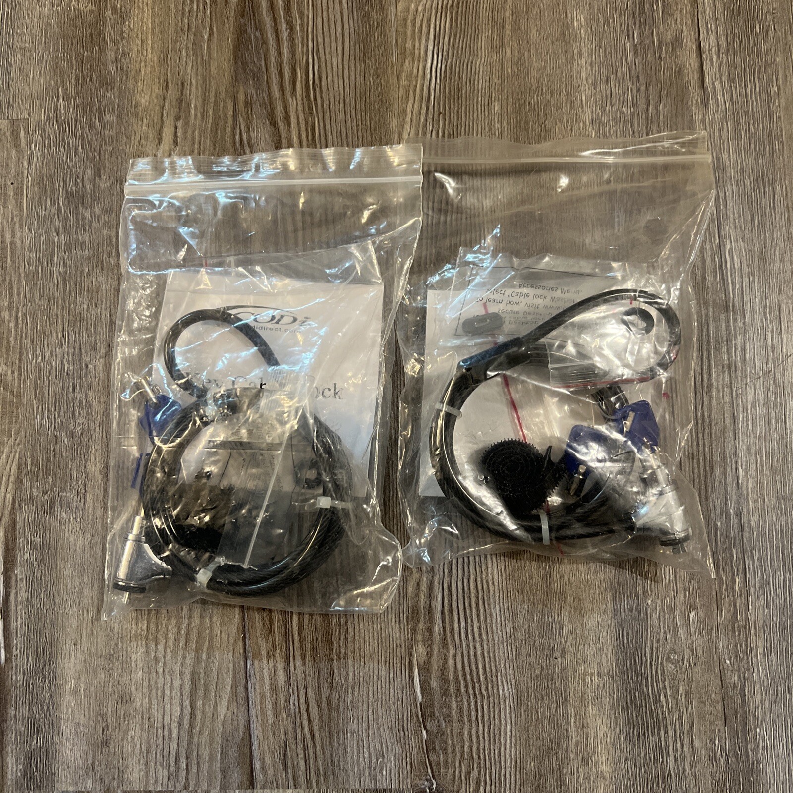 (2) CODI A02001 Security Laptop Key Cable Lock - BRAND NEW -