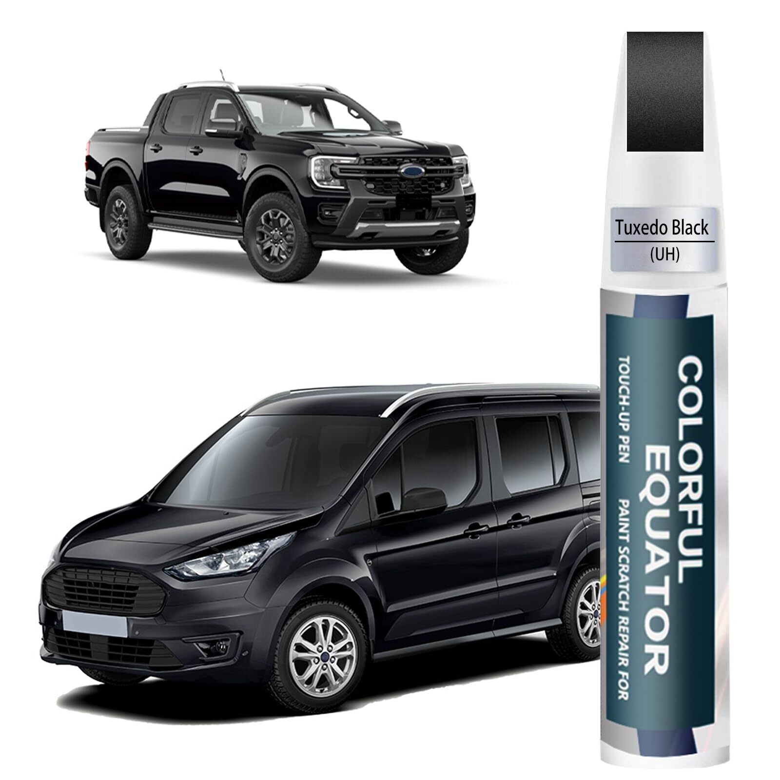 UH Tuxedo Black Touch Up Paint for Ford Car Paint Pen Scratch Repair Two-In-...
