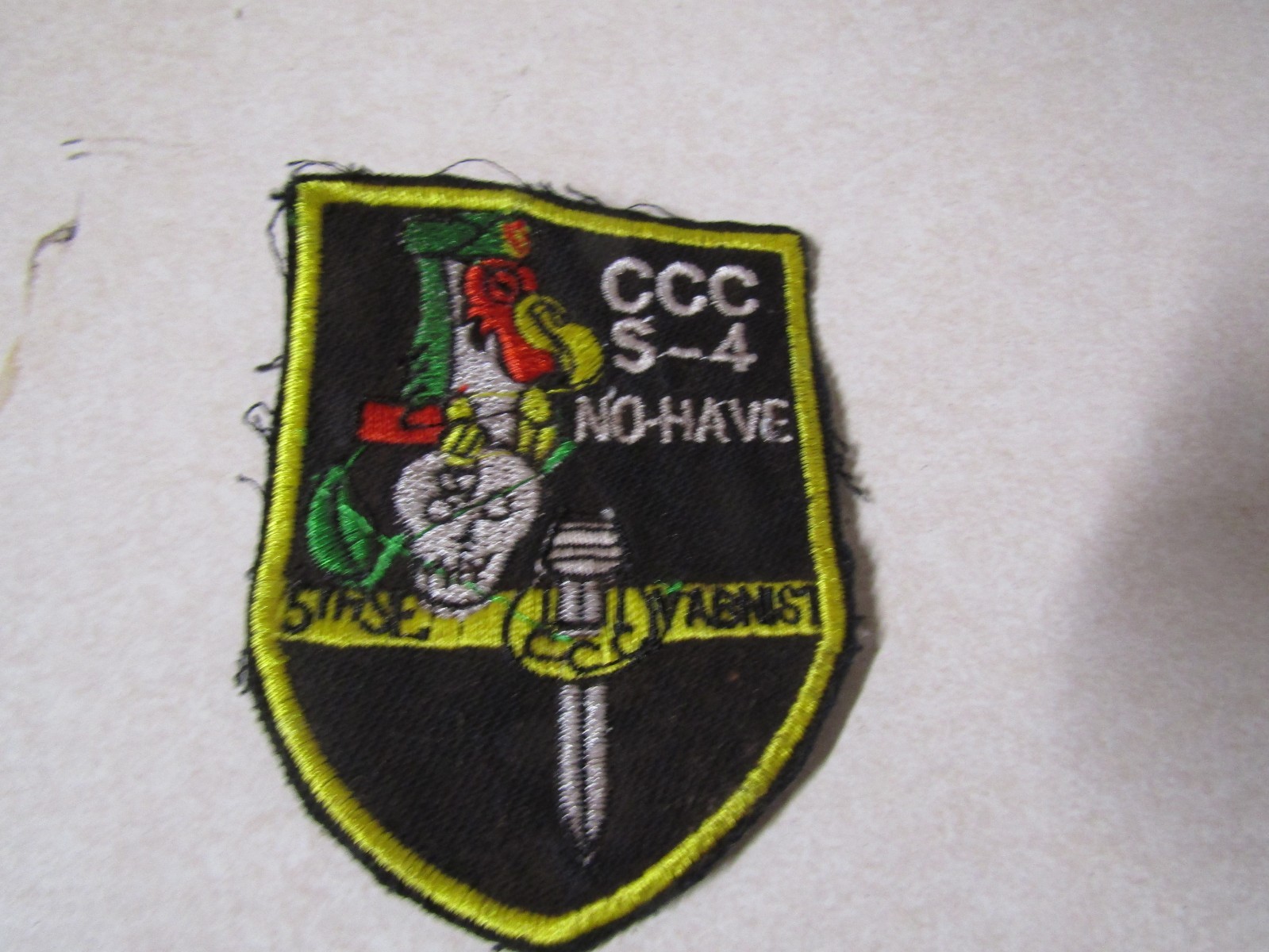 MILITARY PATCH OLD VIETNAM ERA CCC 5TH SPECIAL FORCES GROUP AIRBORNE
