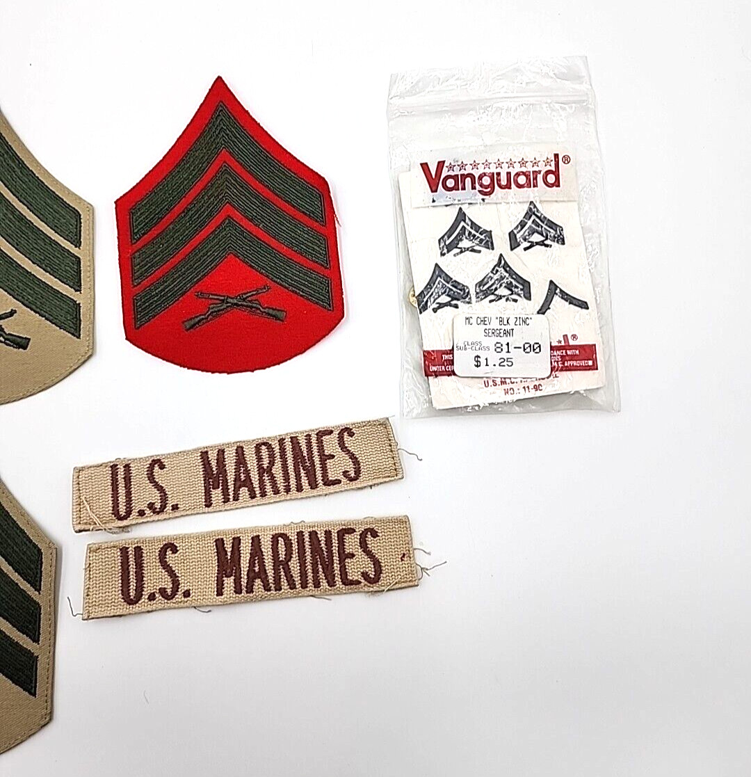 USMC Gunnery Sergeant Military Patch Pin Lot Marine Corps