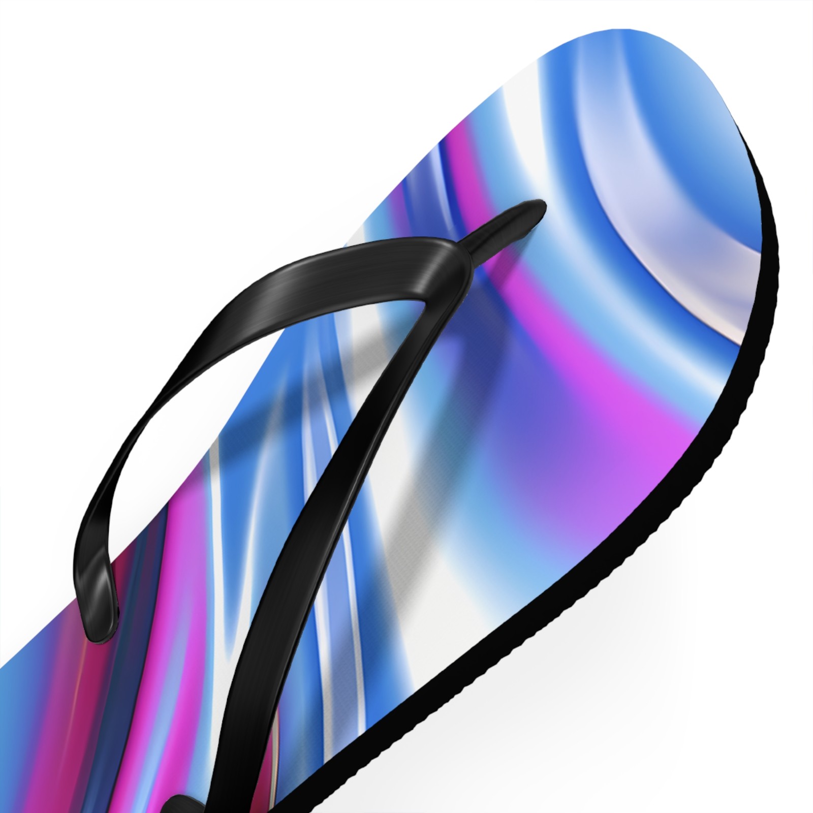 Purple Vibrant Abstract Flip Flops, Summer Footwear, Beach Sandals, Vacation