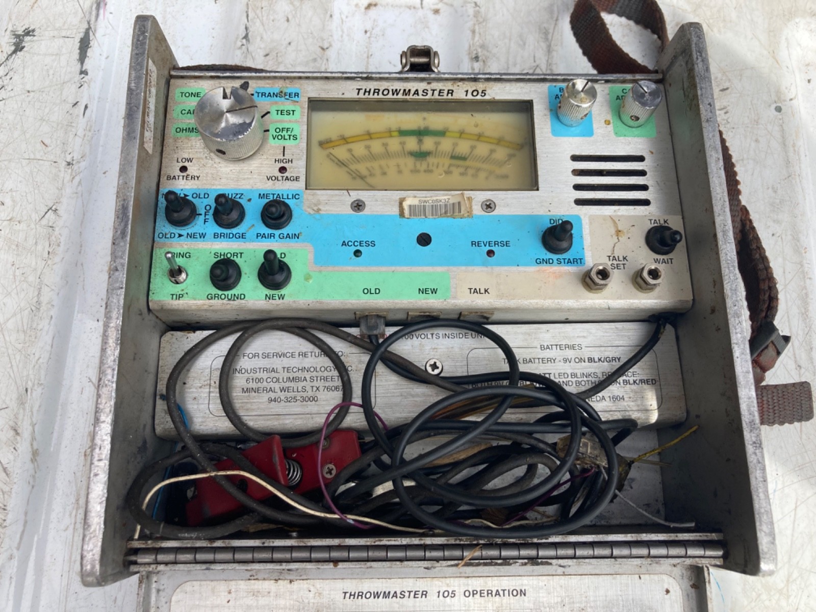 Industrial Technology Throwmaster  Model 105 Cable Pair Tester