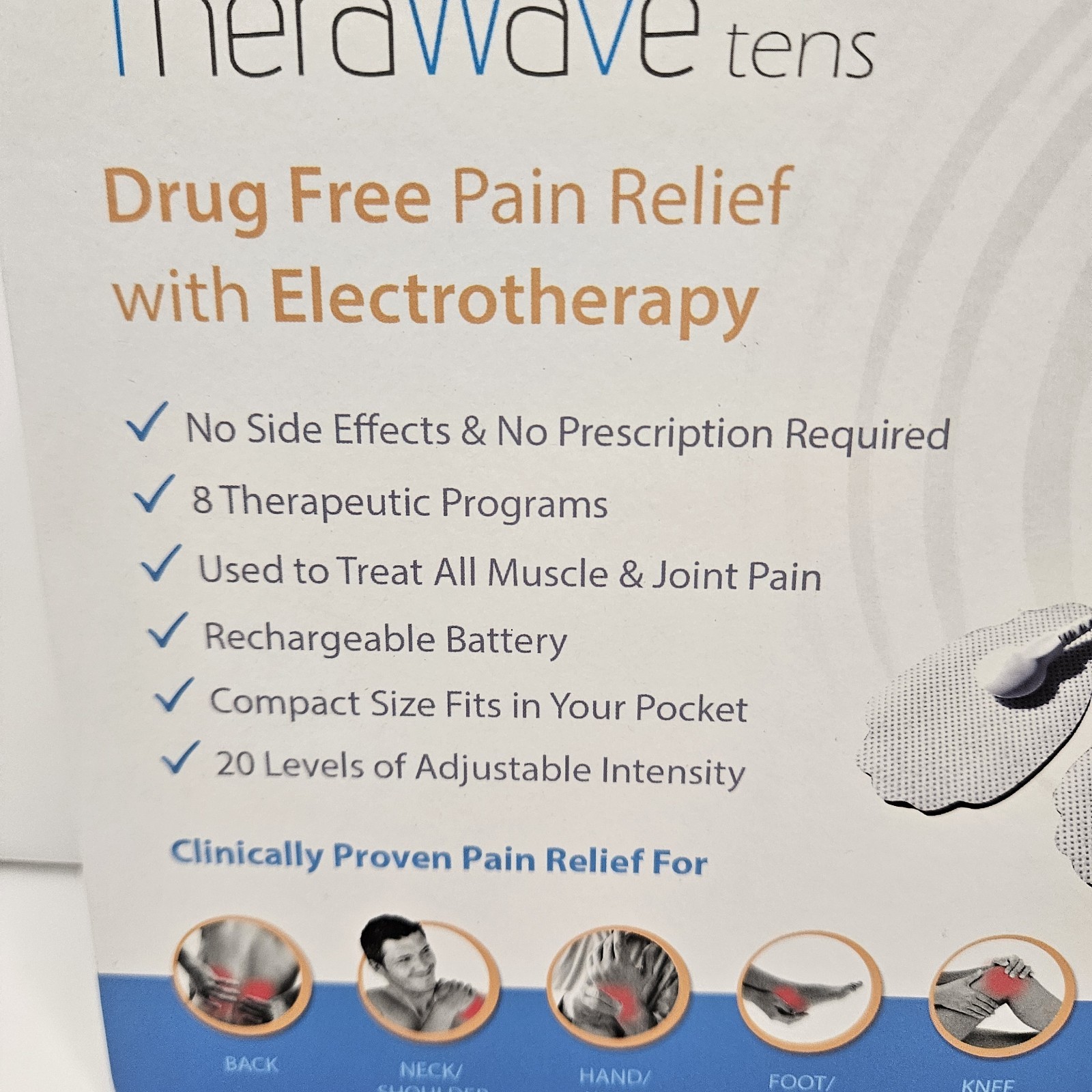Therawave Tens Unit Electrotherapy Pain Relief