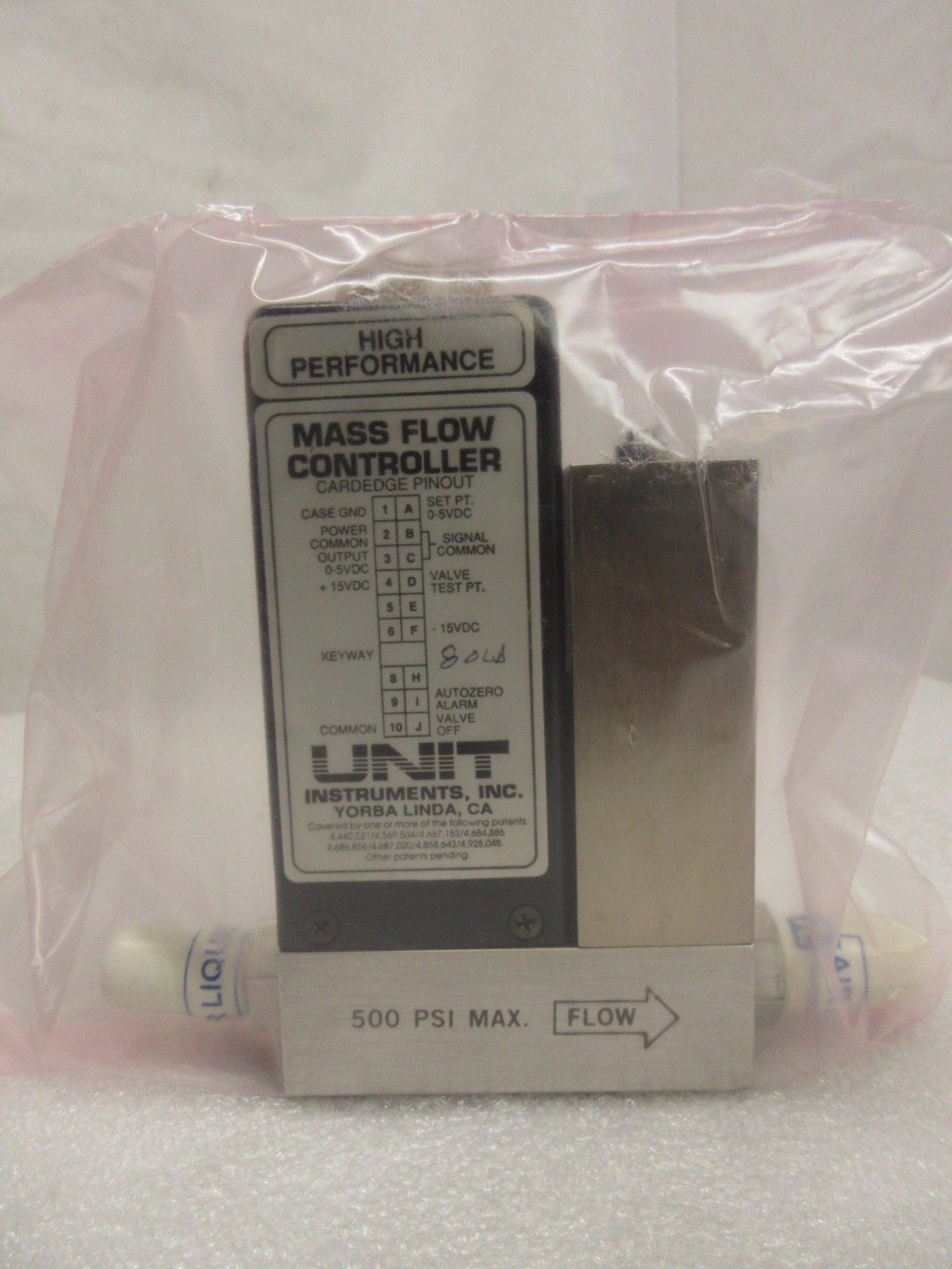 UNIT Instruments UFC-1100A Mass Flow Controller MFC 20 SLM H2 Refurbished