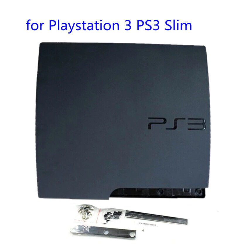 For PS3 Slim Console 2000 20XX 2500 - White Black Complete Housing Shell Case