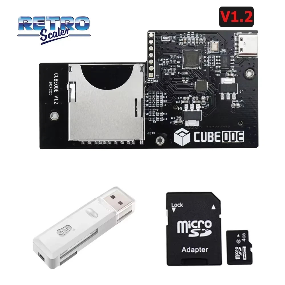 CUBEODE V1.2 Optical Drive Emulator for GameCube with SD2SP2 Reader