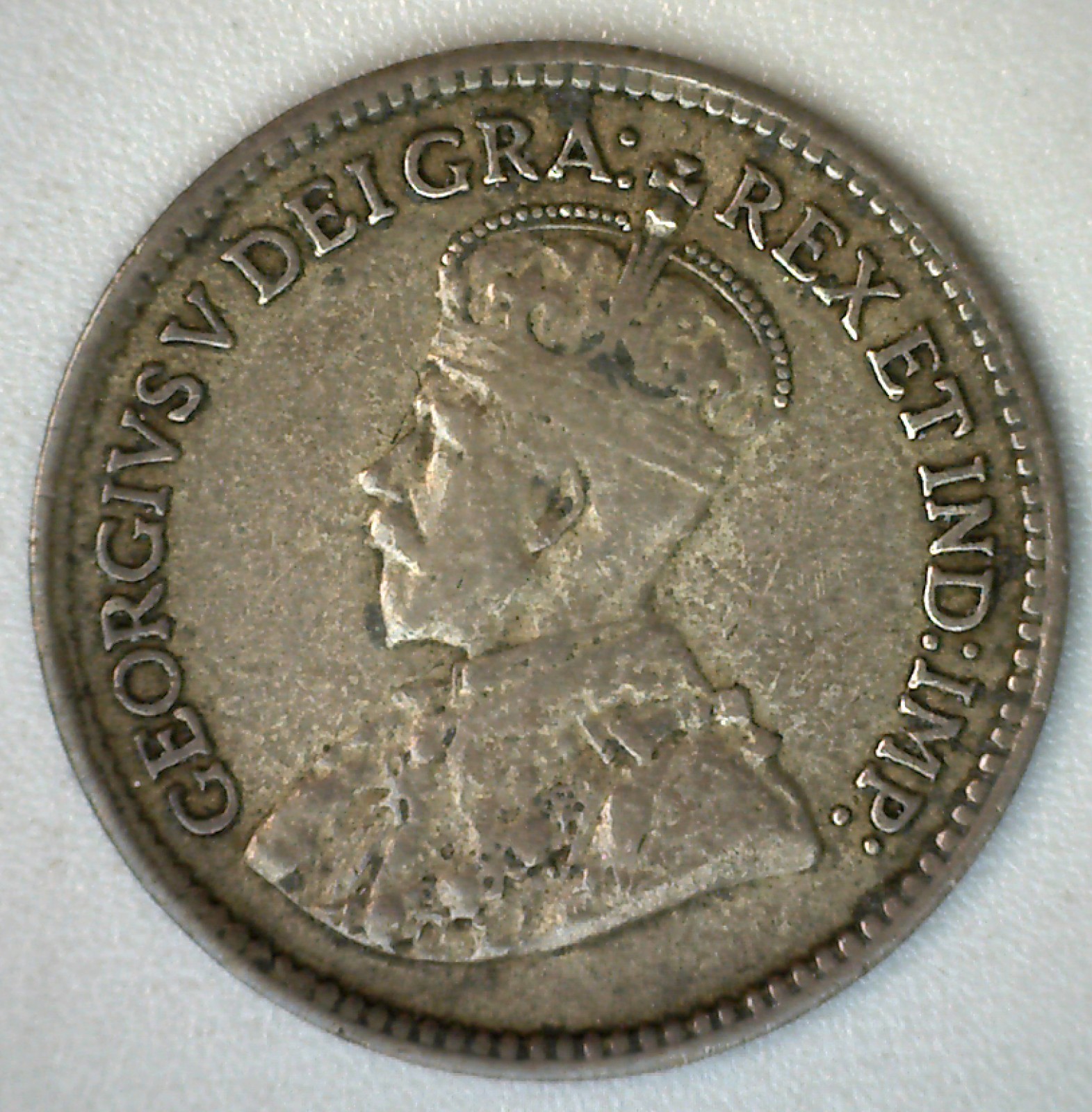Silver 1918 Canada Five Cents AU Small Coin 5c Almost Uncirculated