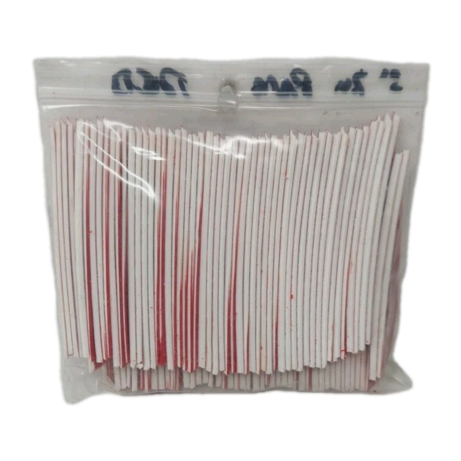 100pk Archery Arrow Feathers 3" Right Wing: Parabolic Rose Red
