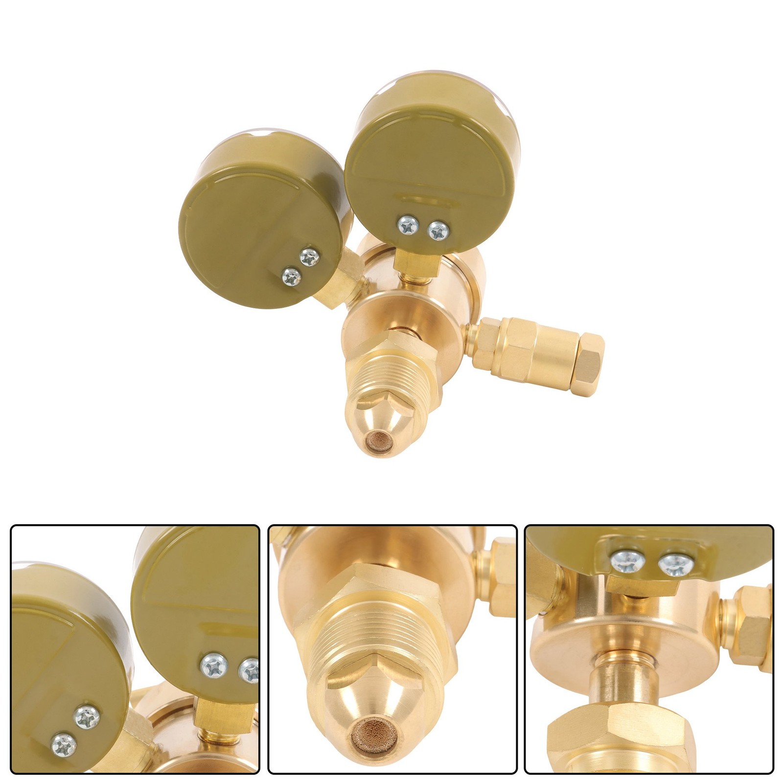 Easy-Read Dial Argon Regulator Flowmeter CGA-580 MIG TIG Welding