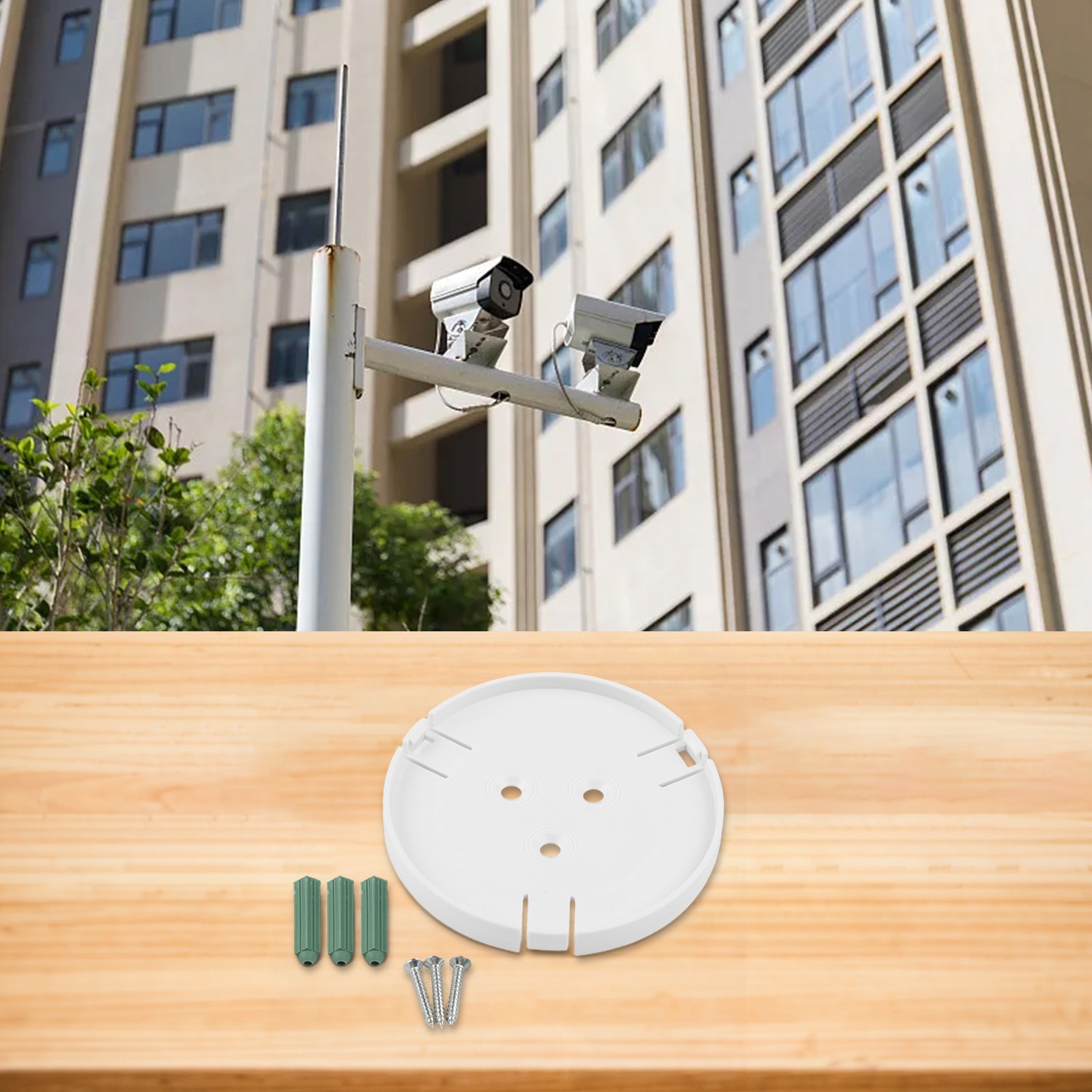Securely Mounted Bracket Holder Compatible with For YI Home Security Cameras