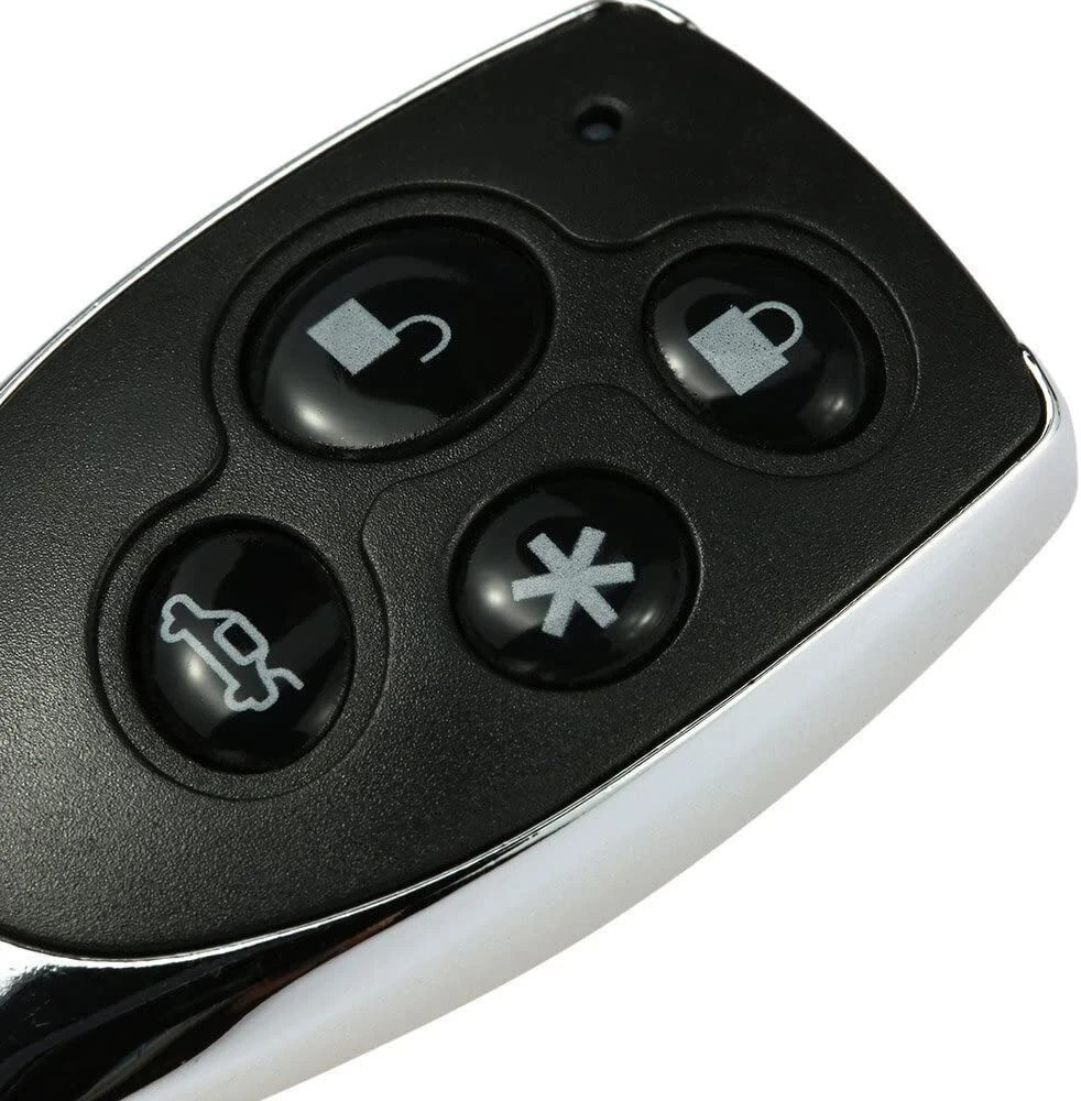 12V Universal Car Alarm Security System - Keyless Entry & Engine Start w/ 2 Fobs