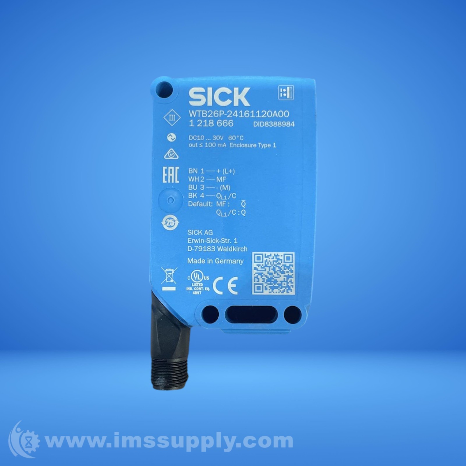 Sick WTB26P-24161120A00 Photoelectric Proximity Sensor USIP