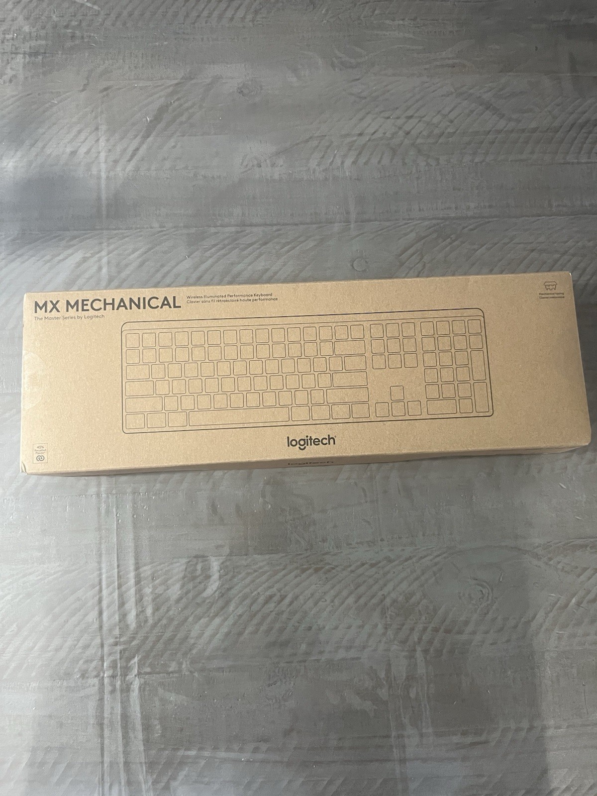 Logitech MX Mechanical Wireless Illuminated Performance Keyboard, Clicky Switche