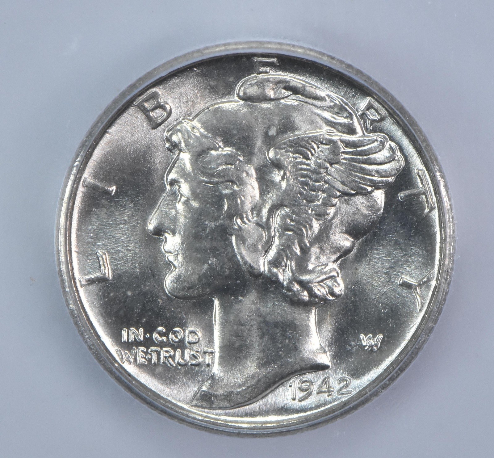 1942-S Mercury Dime MS65 ICG
