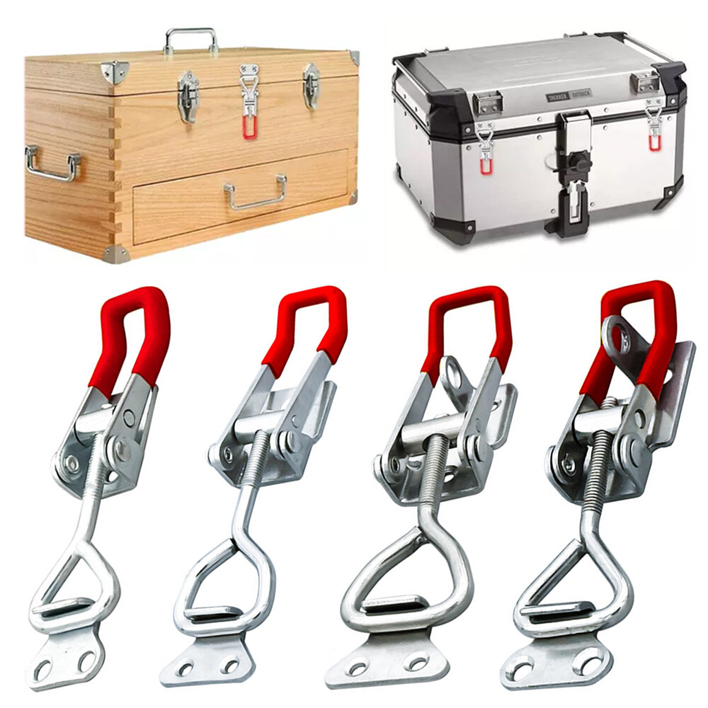 Heavy Duty Stainless Steel Toggle Latch Catches Adjustable Lock Clamp Box Case☾