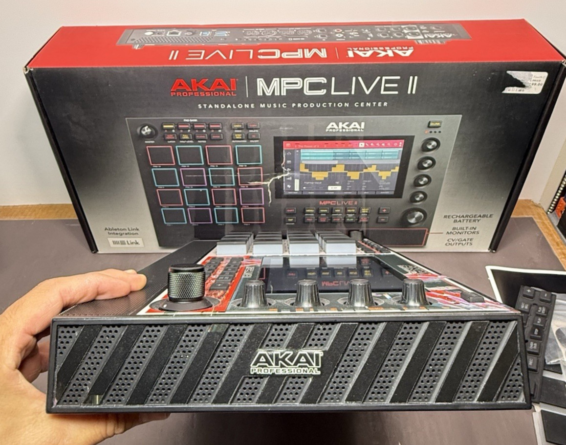 Akai MPC Live II Standalone Sampler Sequencer Custom Skin w/ Box