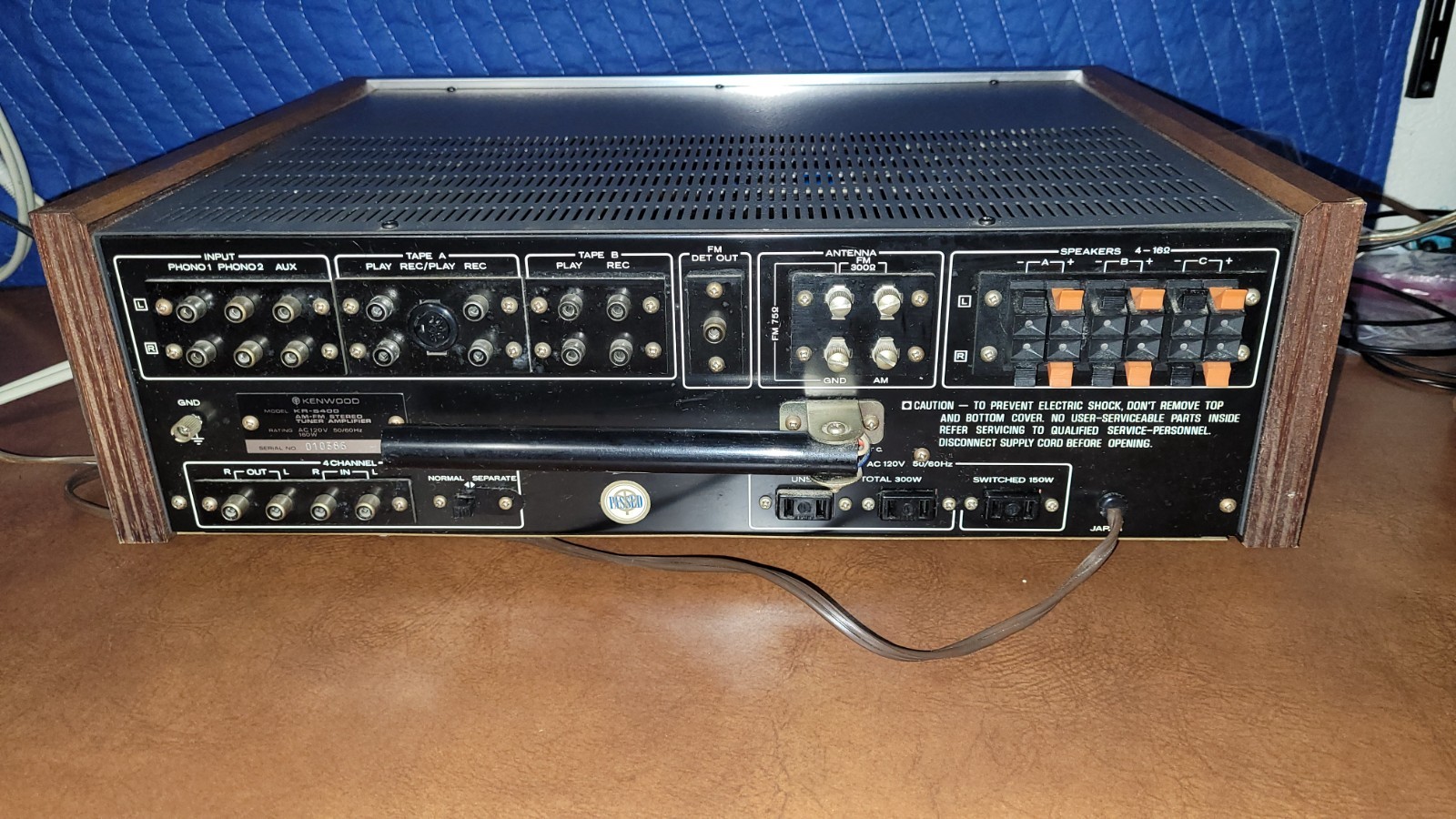 1974 Kenwood KR 5400 receiver/one owner/working