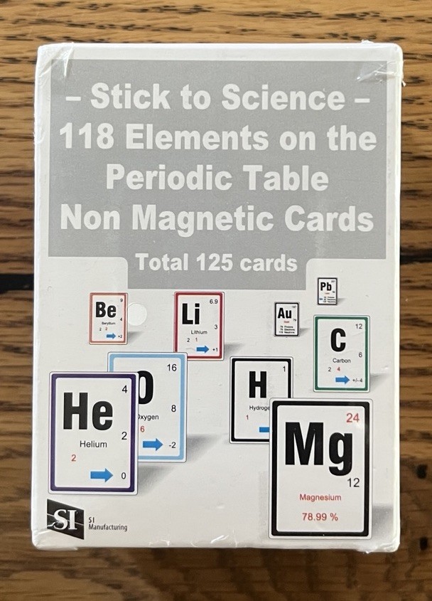 Stick To Science Non Magnetic Periodic Table Study Cards 118 Elements New Sealed