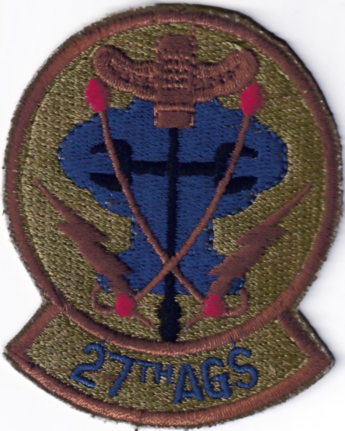 USAF  Air Force 27th AGS Cannon AFB New Mexico LOWVIZ patch