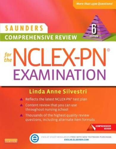Saunders Comprehensive Review for the NCLEX-PN Examination, 6e (Saunder - GOOD