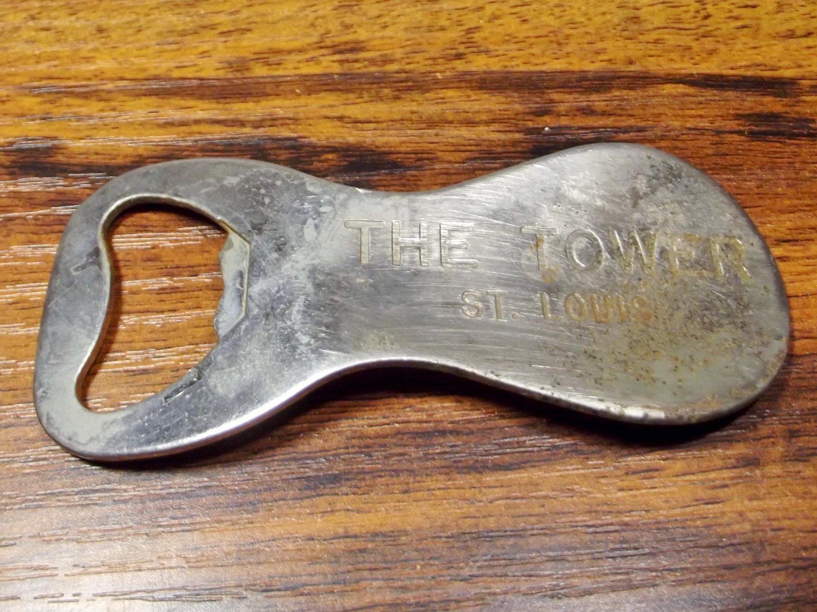 Vintage The Tower St. Louis Metal Bottle Opener, Nice Advertising / Promotional