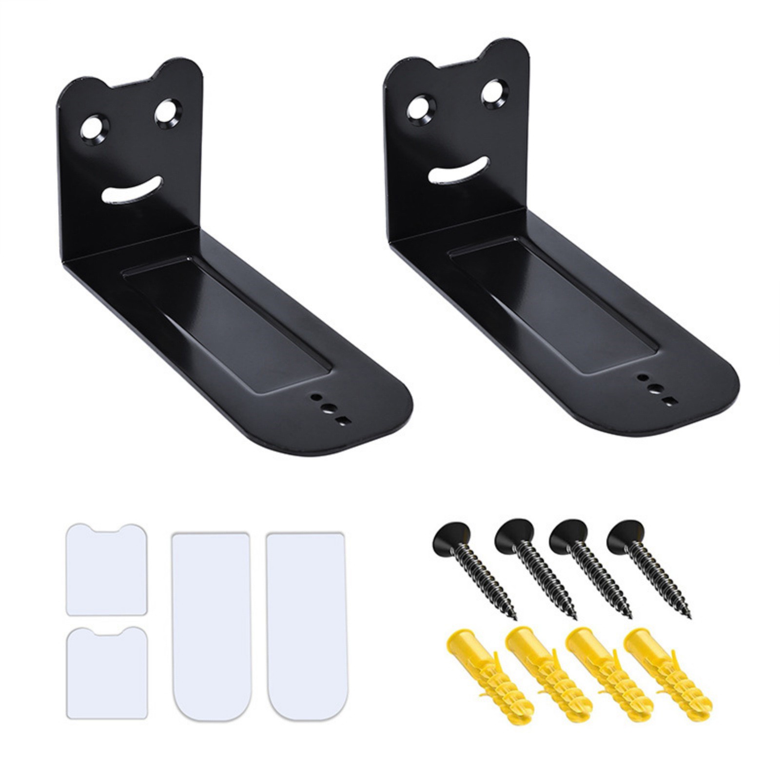 Universal Sound Bar Wall Mount Bracket Kit Includes Long Screws and Anchors