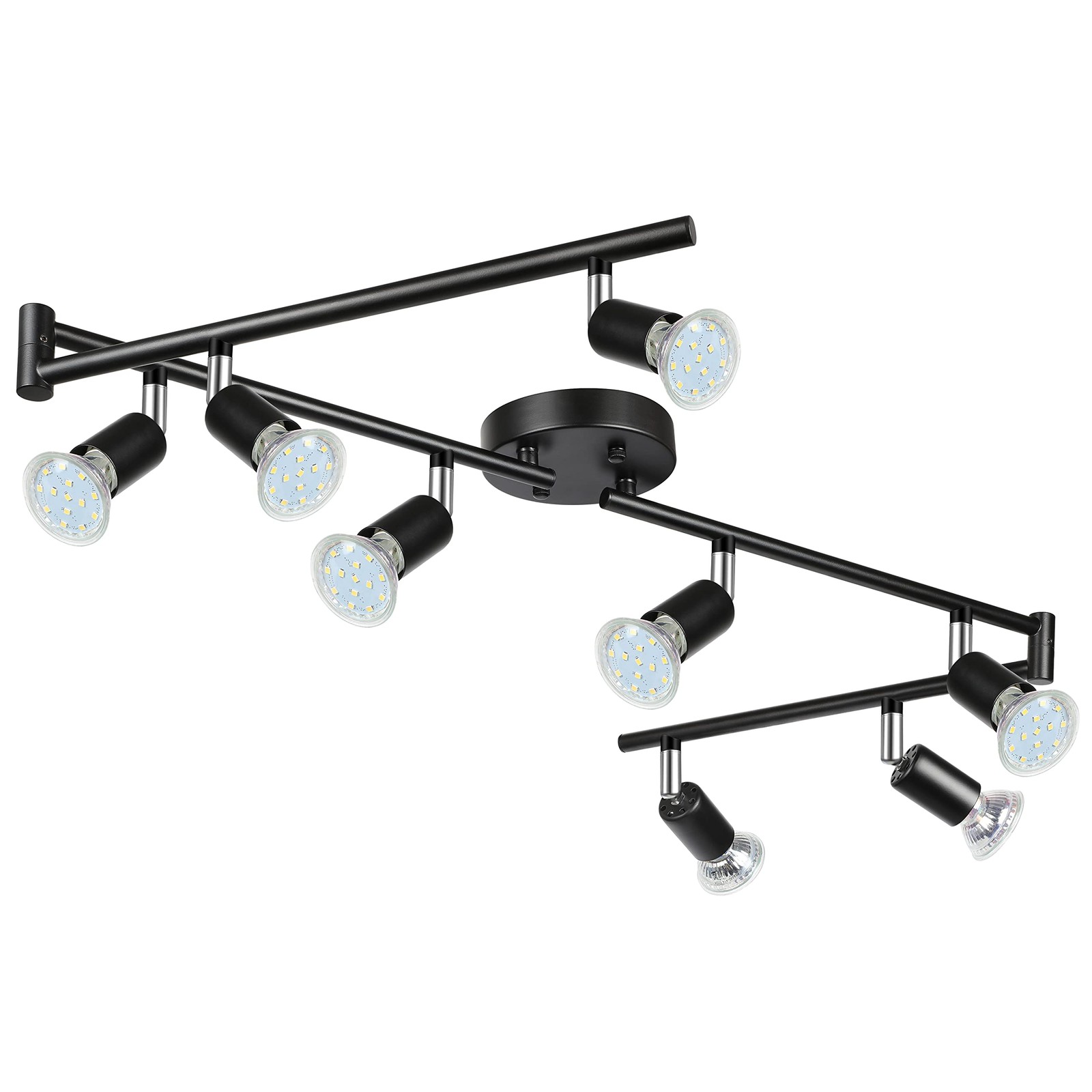 Unicozin 8 Light LED Track Lighting 54.13" Black