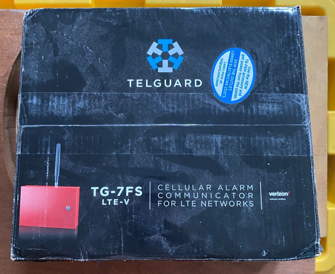 Telguard TG-7FS LTE-V Verizon LTE Cellular Alarm Communicator Fire Security