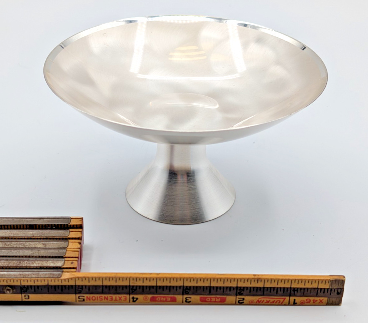WMF Ikora Pedestal Bowl 6463 Vintage MCM Germany Silver Plated Candy Dish