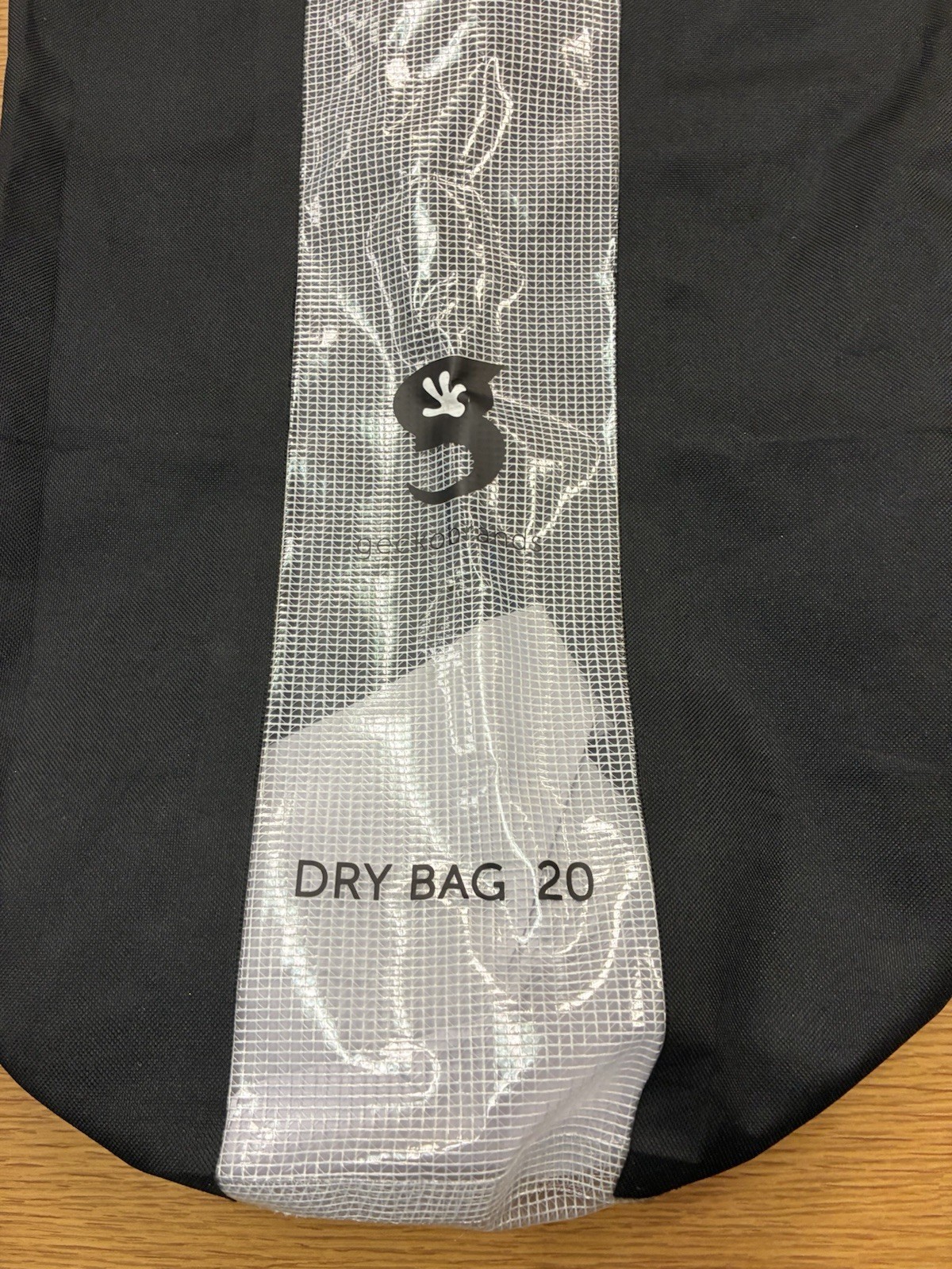 Geckobrands - 20L Dry Bag - PVC Polyester Material Shoulder Strap Black