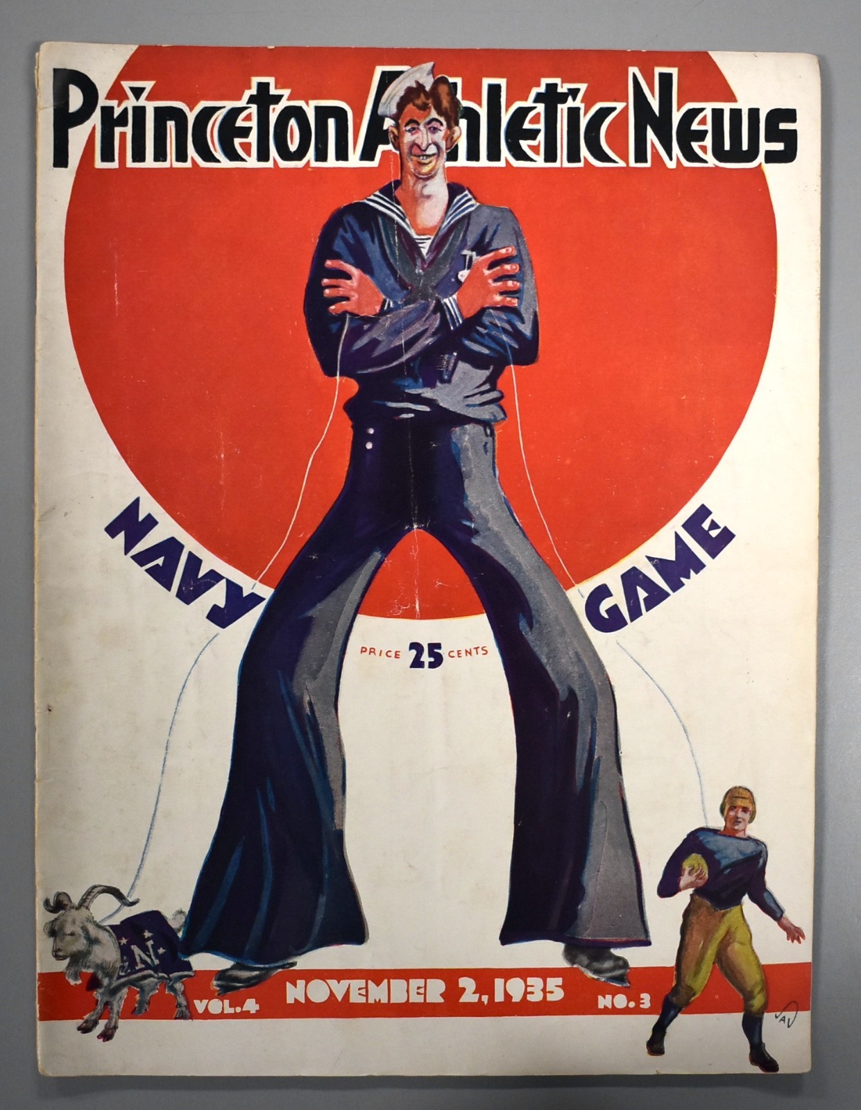 Princeton vs Navy November 2nd 1935 Official Game Program Football