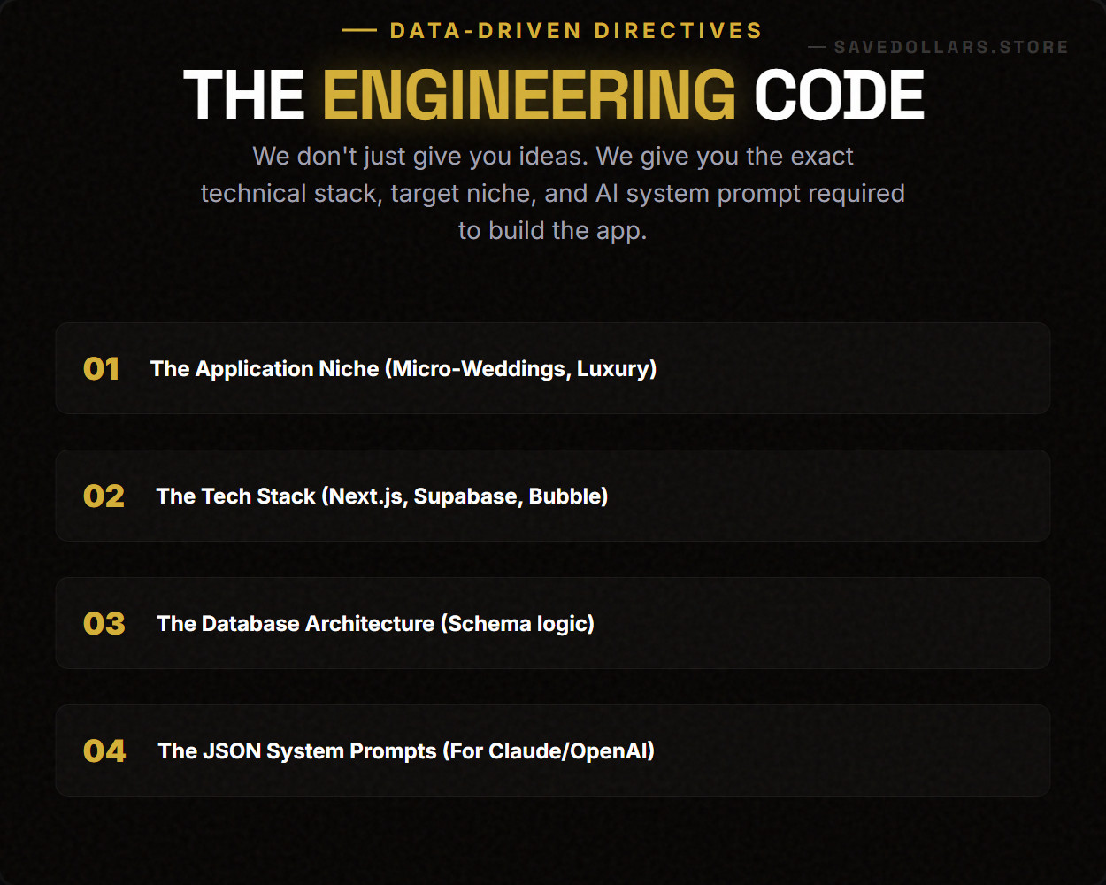 Elite Wedding Architect OS | 1,024 Tech & Micro-SaaS Blueprints | Next.js AI Pro