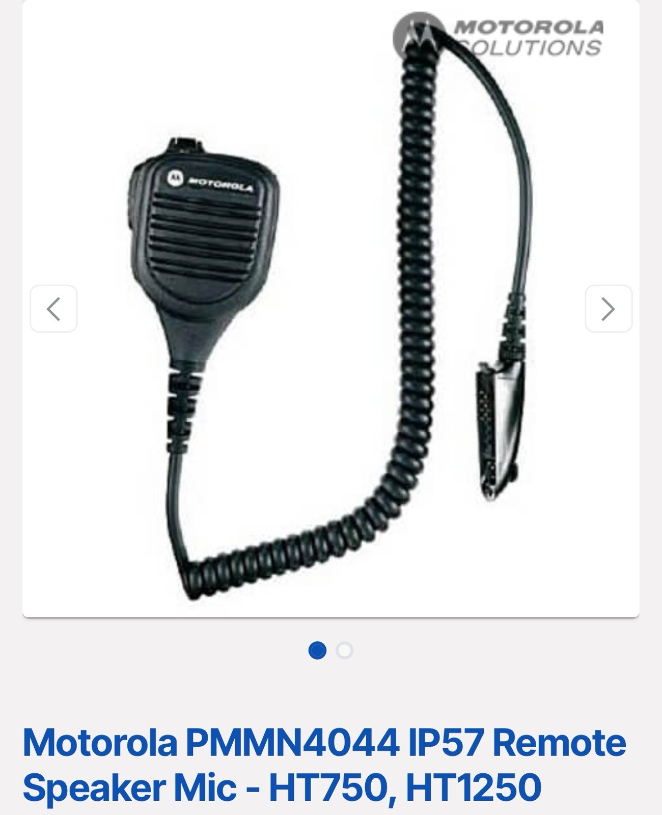 LOT OF 3 NEW Motorola PMMN4044 IP57 Heavy Duty Remote Speaker Mic HT750 HT1250