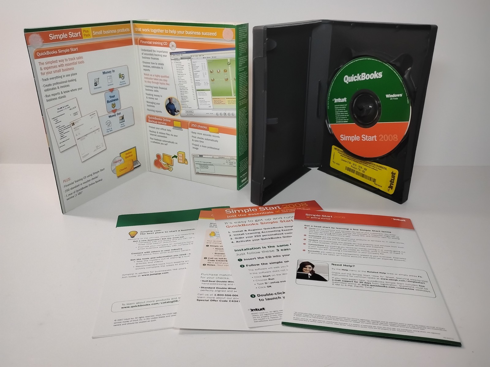 QuickBooks Simple Start 2008 Essentials Edition Financial Windows Vista 2000 XP