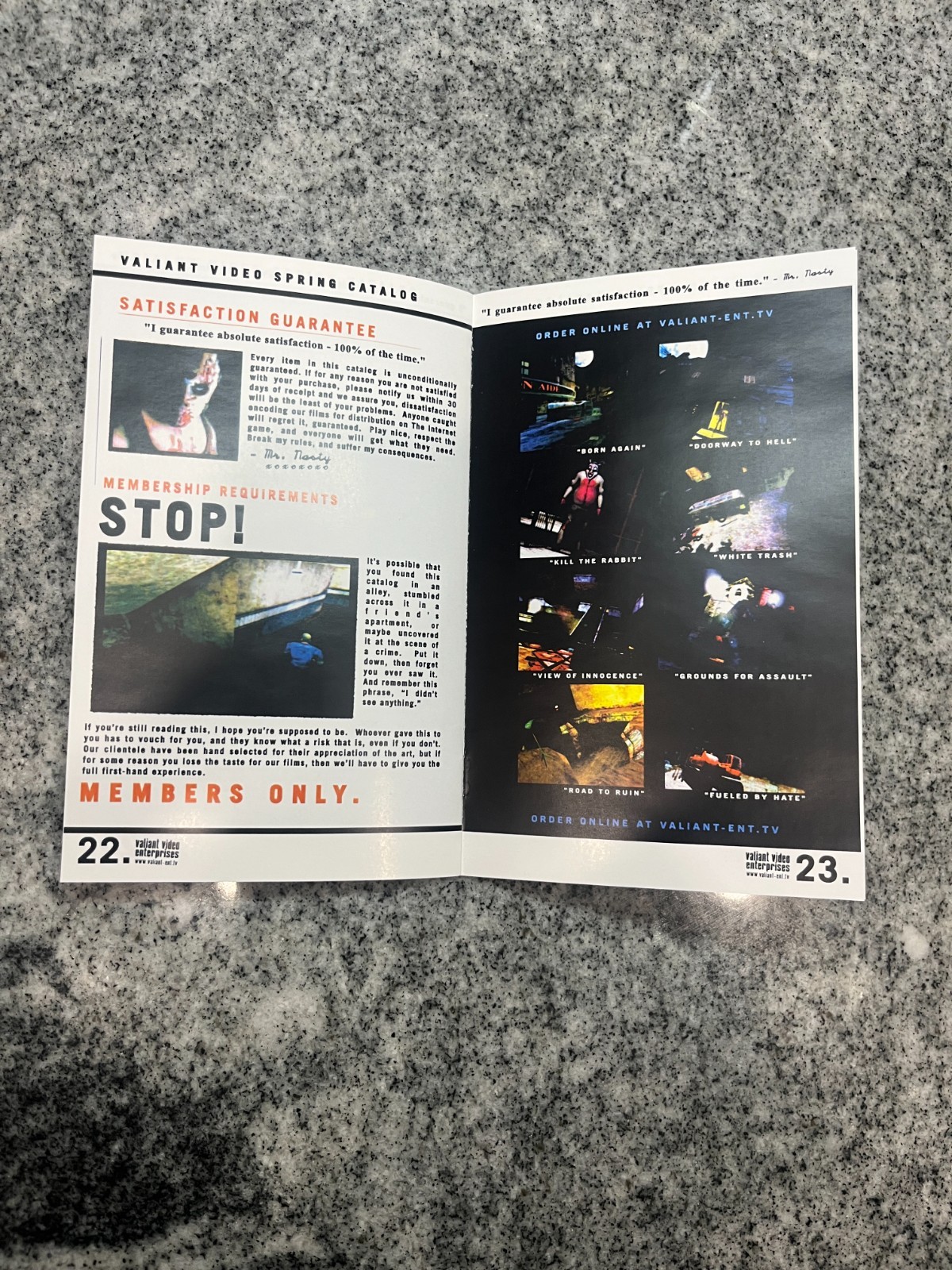 Replacement Manual for Manhunt - Sony PS2 Instruction Booklet