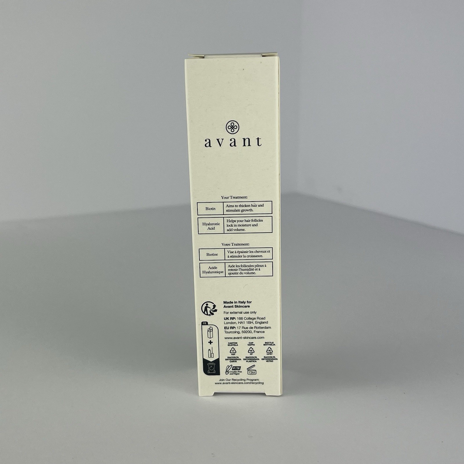 Avant Pro-Elongating Biotin Lash & Brow Fortifier Serum - Full Size .10oz/3ml
