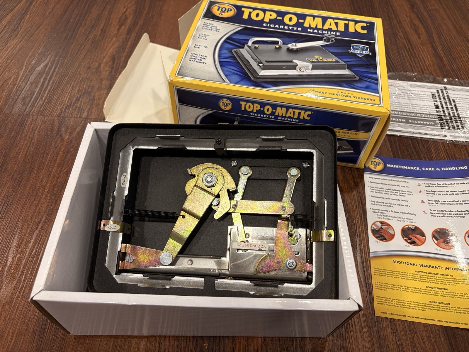 Top-O-Matic Cigarette Rolling Machine
