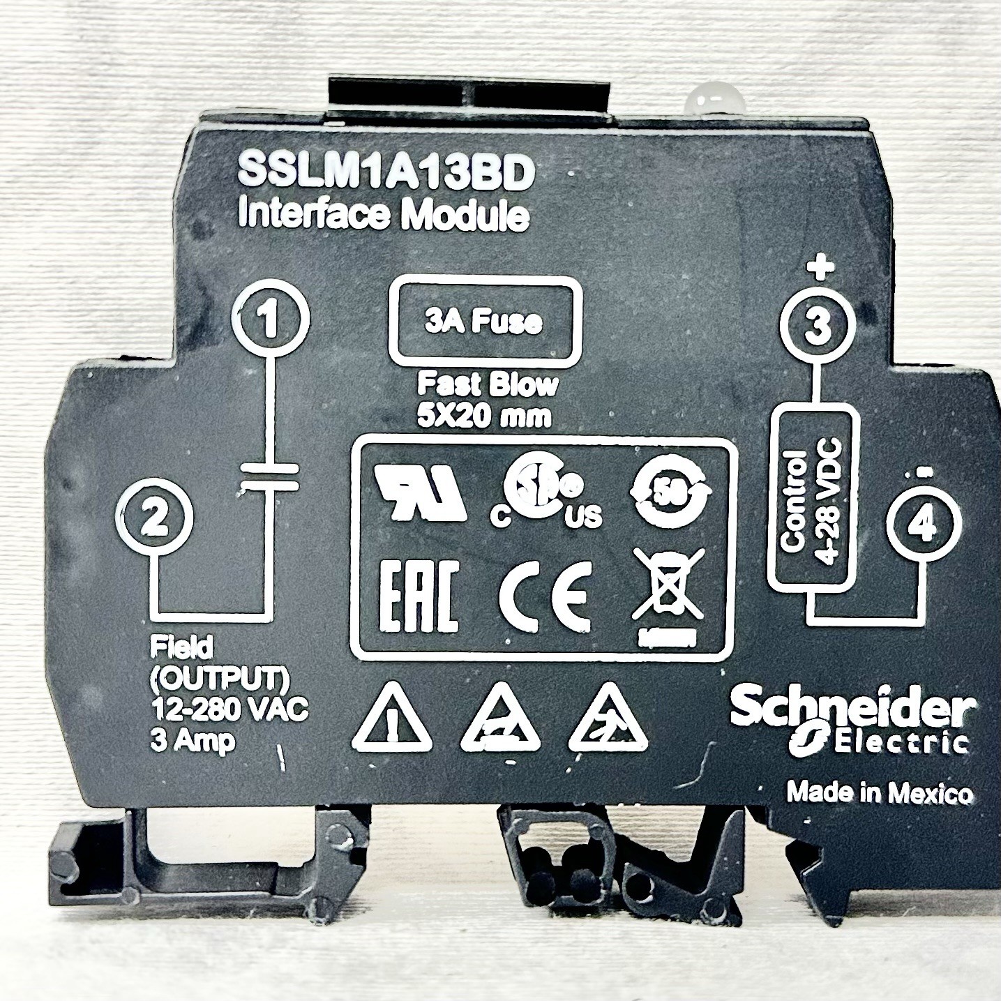 Schneider SSLM1A13BD Solid State Relay 3A 12-280VAC 4-28VDC