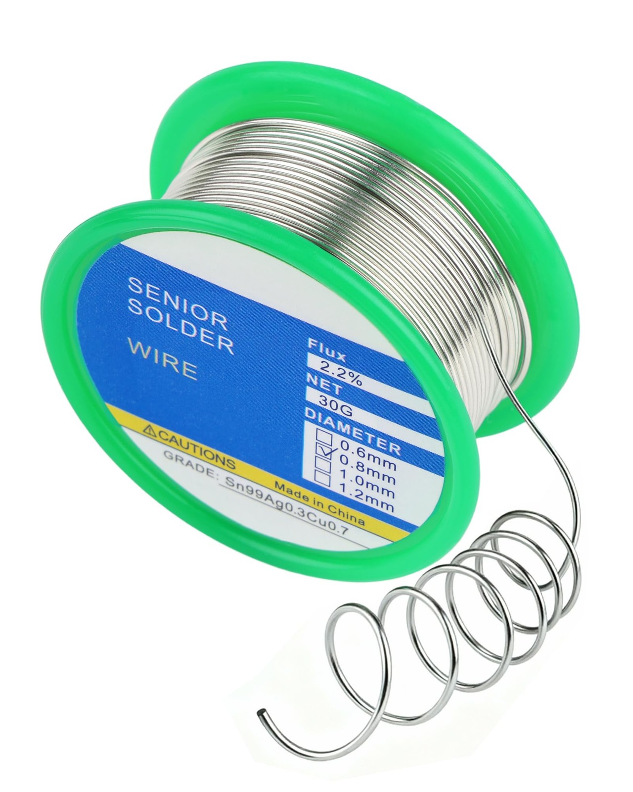 Acual Solder Wire Lead Free Rosin Core Flux, 0.8mm Electric 30g