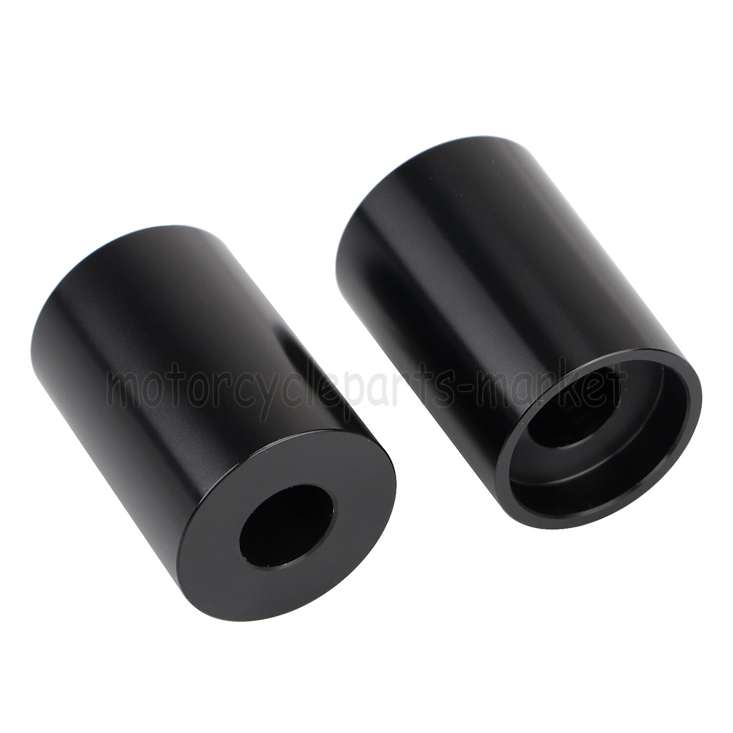 Motorcycle 1.75" Black CNC Riser Extension For Harley Dyna Softail 1" Handlebars