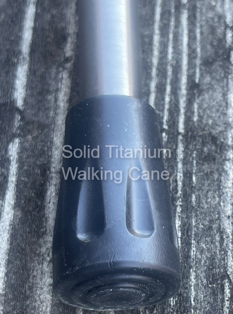 Solid Titanium Walking Cane - Derby Style T-Handle Extraordinary Custom Quality