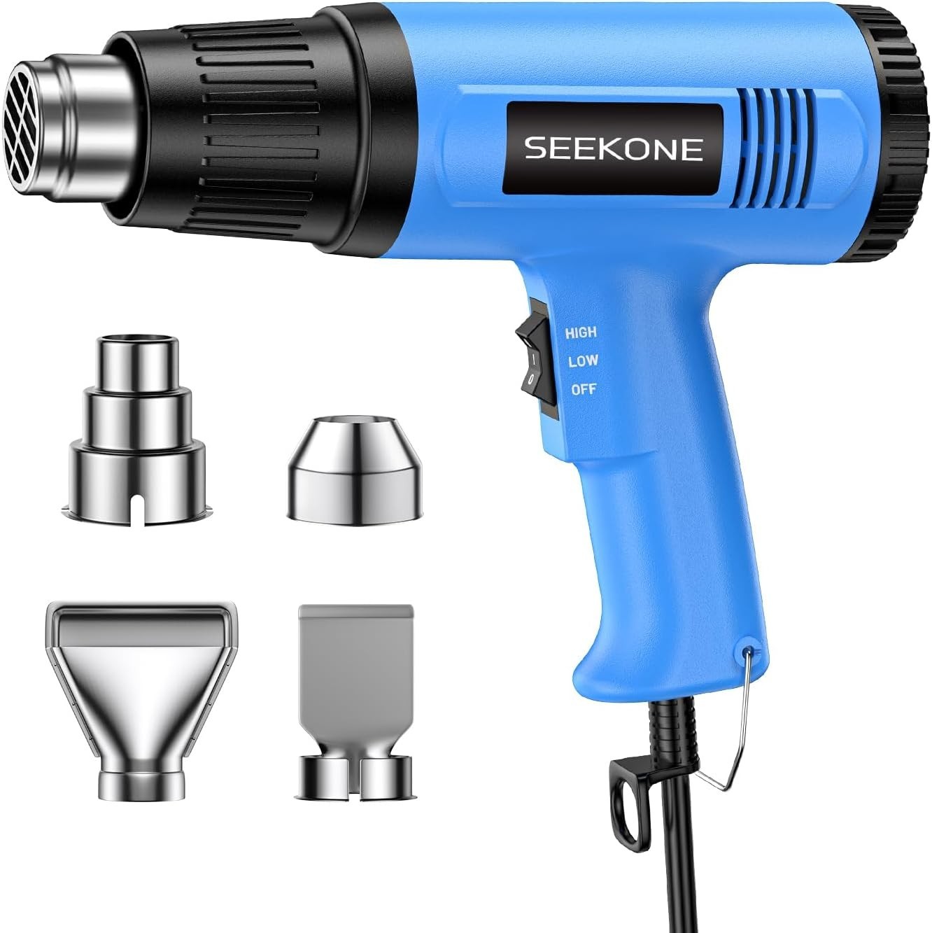 Heat Gun 1800w Heavy Duty Hot Air Gun Kit With 572℉&1112℉ Dual-temperature Se