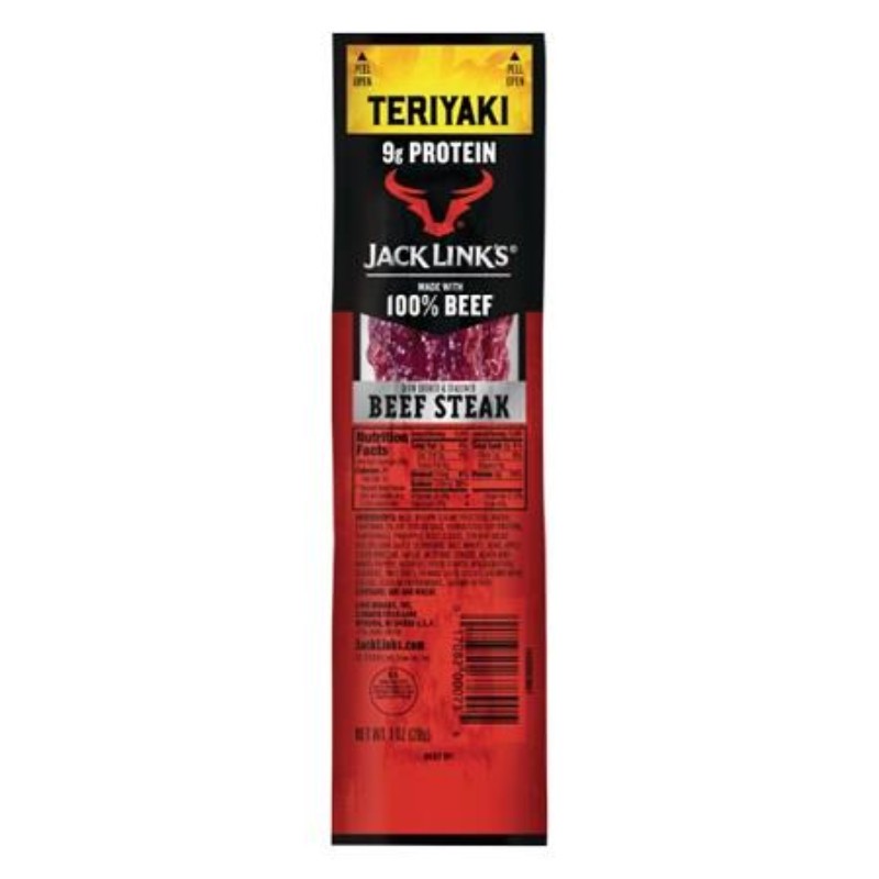 6x Jack Link's Kippered Teriyaki Flavor Snack Lot New Bulk Sealed 10oz