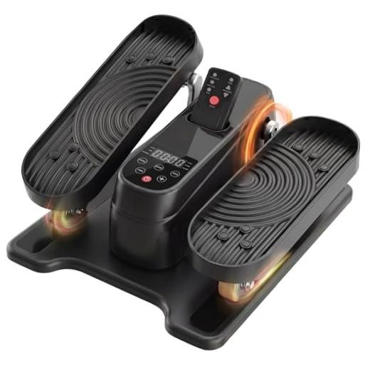 Black Electric Ellipse Leg Exerciser for Under Desk Elliptical Machine