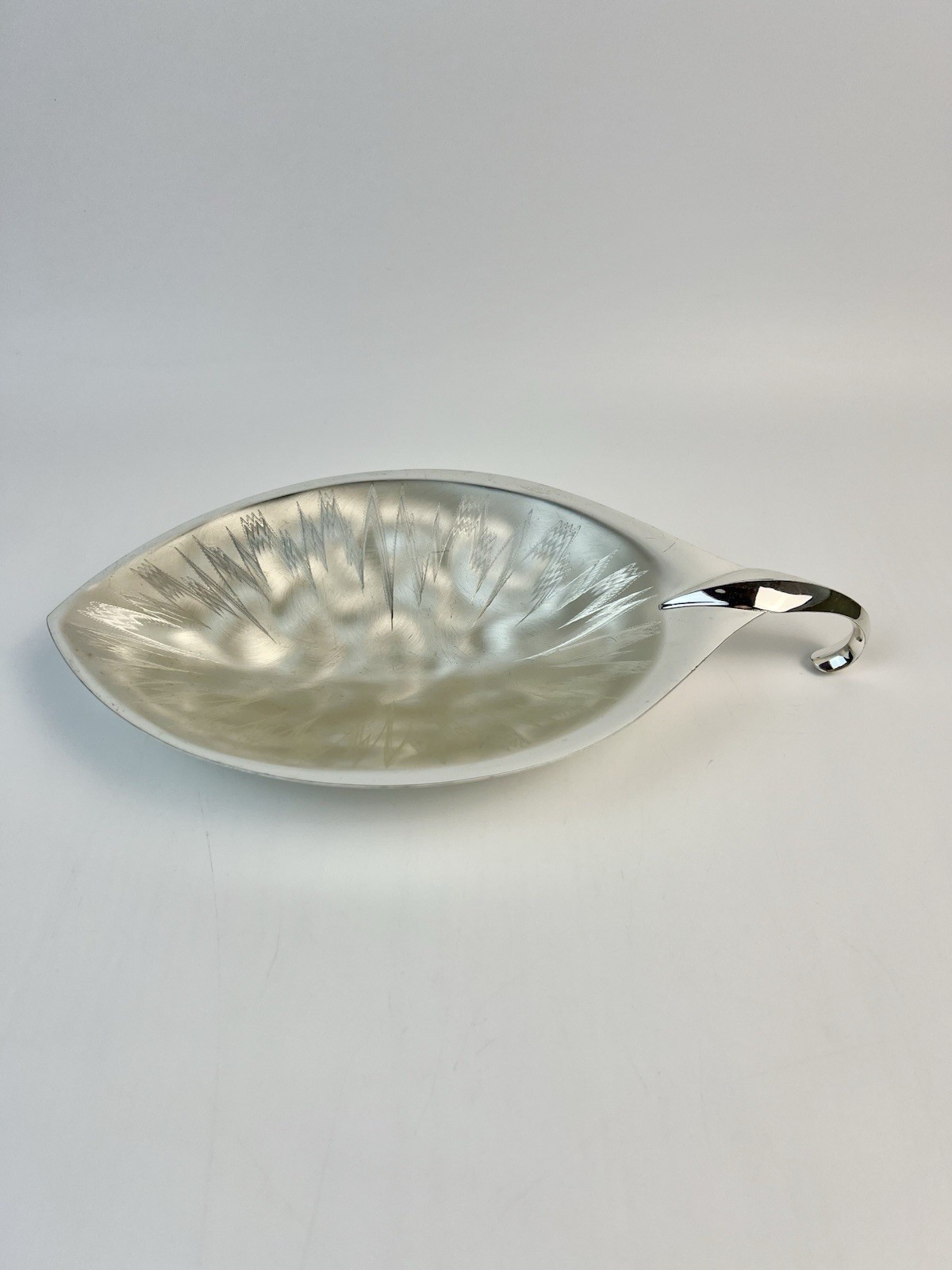 VTG WMF IKORA  Modern Silverplate  Leaf Design Bowl Dish  Resistant 50's