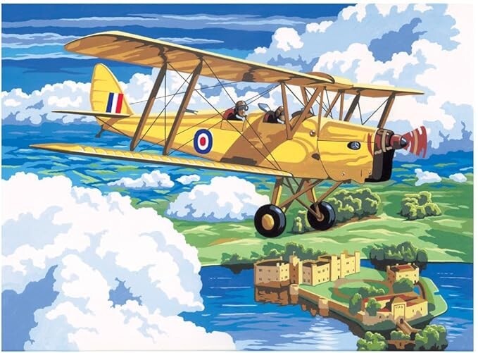 Nostalgic Plane Paint by Number- Royal & Langnickel