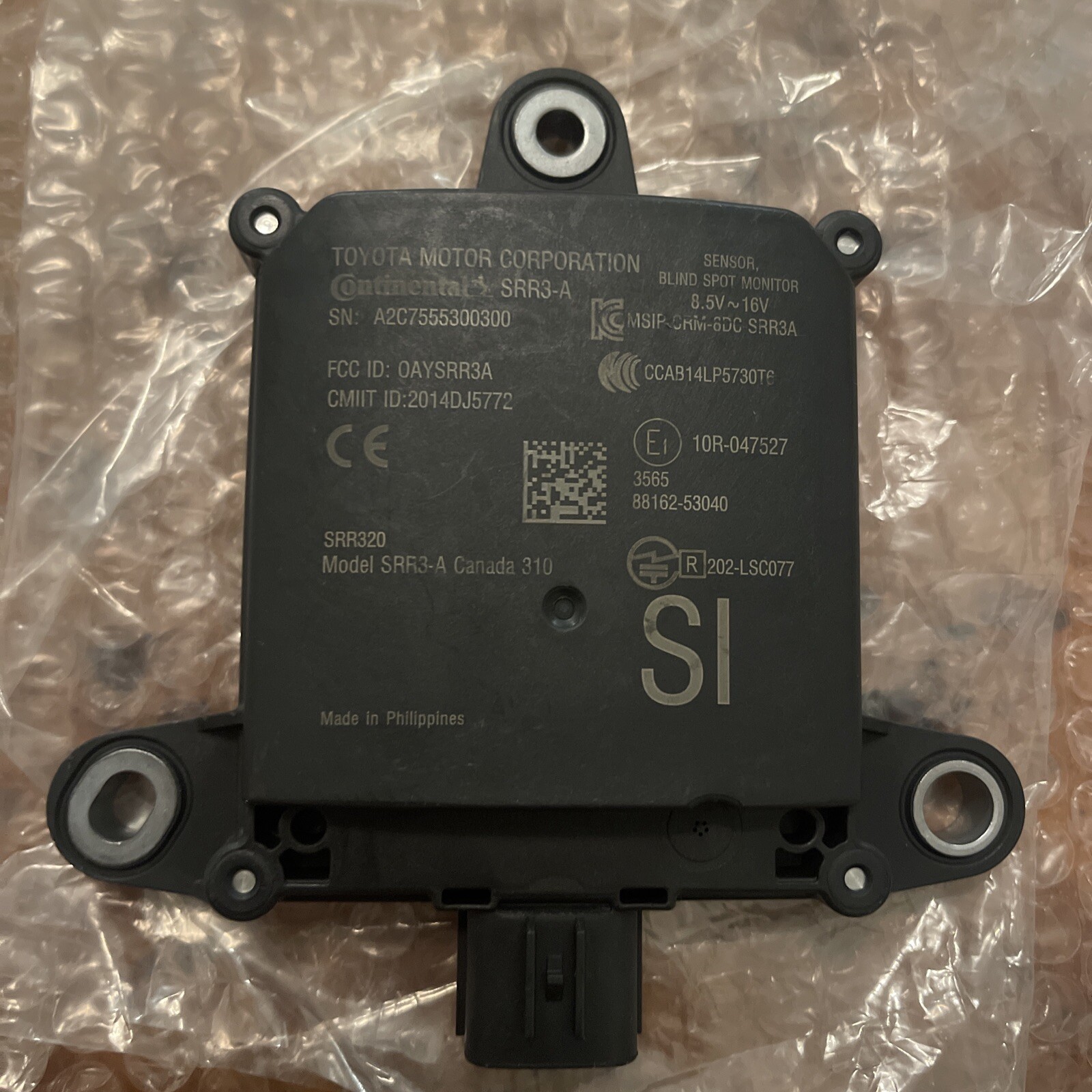 Continental Toyota Lexus Blind Spot Monitor Radar 88162-53040 88172 IS350 SRR3-A